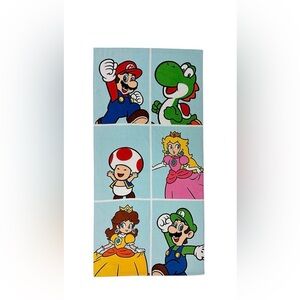 Mario Peach Friends Kids Beach Towel